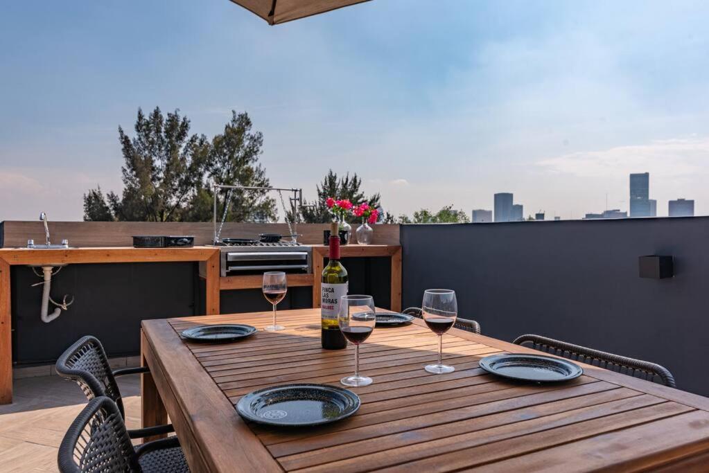 Espectacular Departamento Con Terraza En Cdmx Appartement Mexico-stad